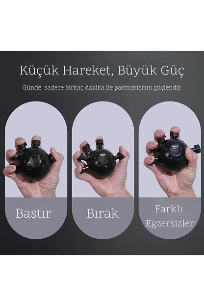 Gripball kullanım: bastır bırak egzersiz
